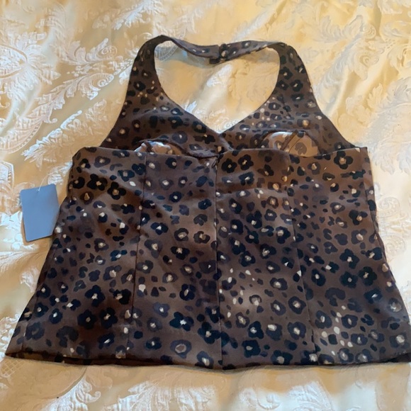 NWT Clere leopard print halter top - Picture 5 of 8